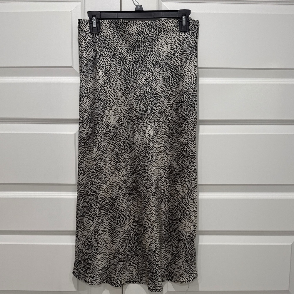 Long Cheetah Print Skirt Size M